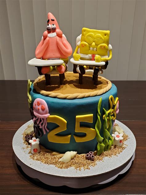 25 birthday cake spongebob